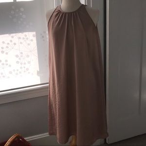 Old Navy Rose Gold Sleeveless Sheath Dress Size S